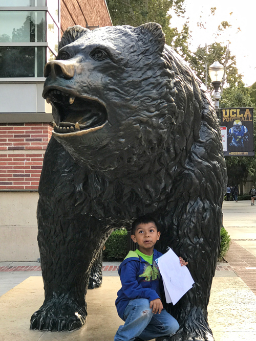 At UCLA. Photo by Marisa Rodriguez, 2017.