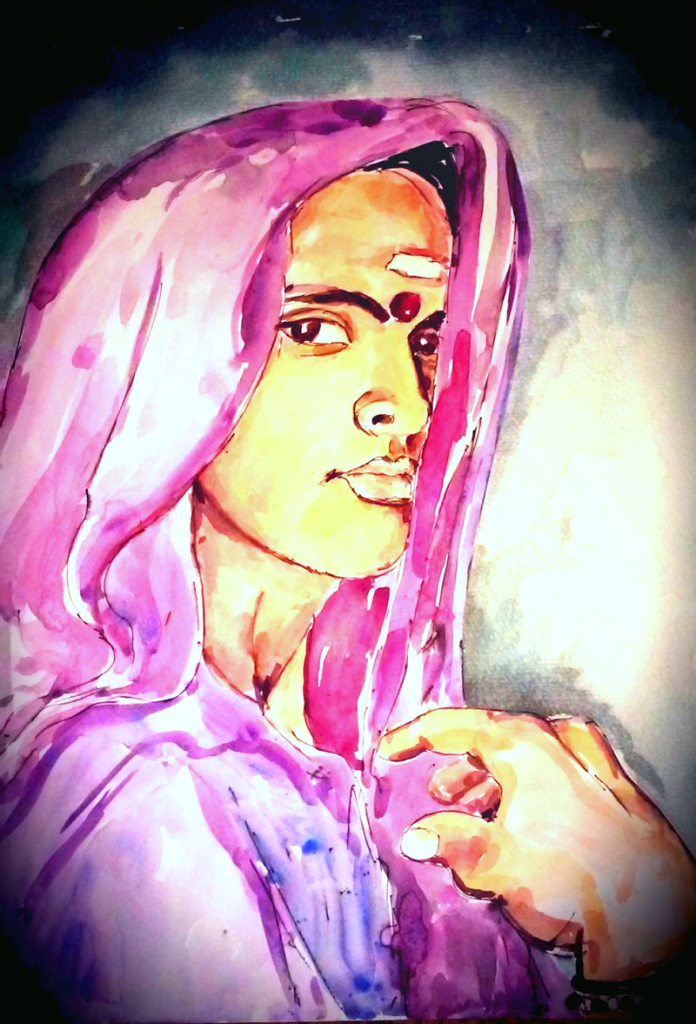 “Untitled” by Phumeena Balasuberamaniam. Water colour on paper. 2015. 